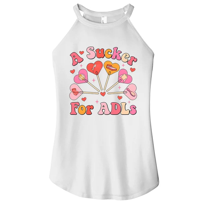 Occupational Therapy A Sucker For Adls Women’s Perfect Tri Rocker Tank