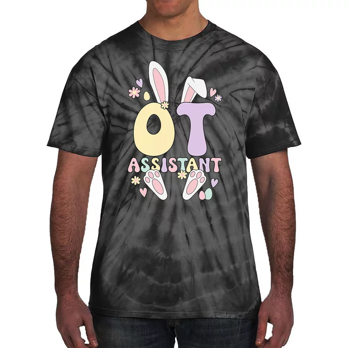 Occupational Therapist Assistant Easter Bunny Ota Easter Day Tie-Dye T-Shirt