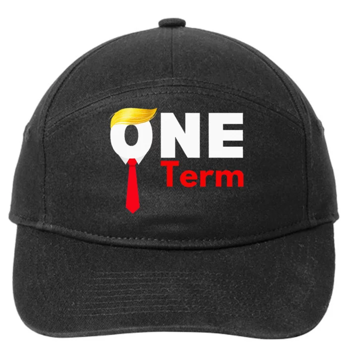 One Term Antitrump Funny Political Probiden Supporters 7-Panel Snapback Hat