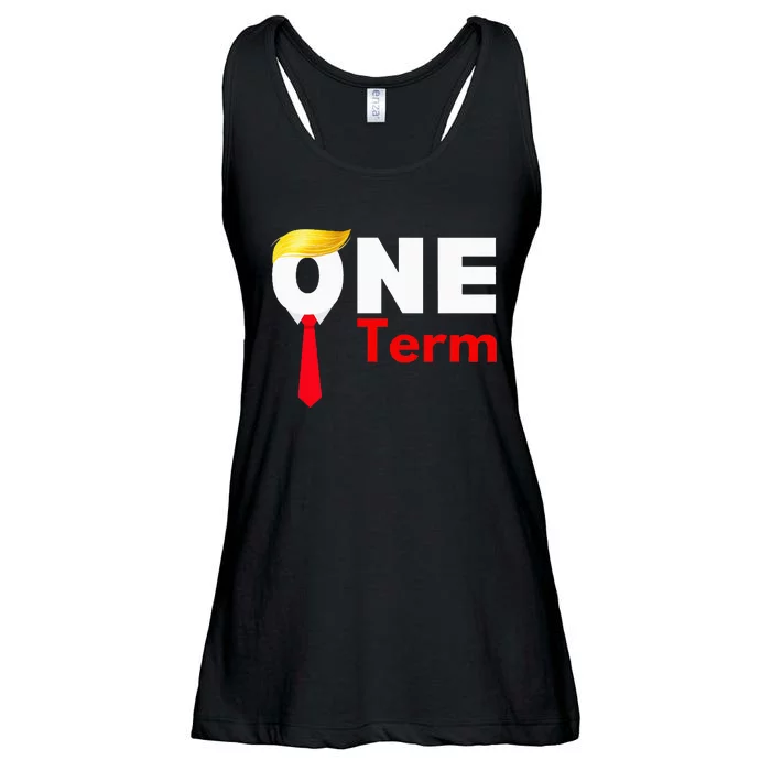 One Term Antitrump Funny Political Probiden Supporters Ladies Essential Flowy Tank