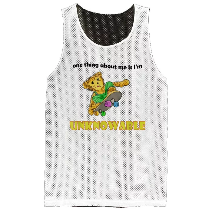 One Thing About Me Is I Am Unknowable Mesh Reversible Basketball Jersey Tank