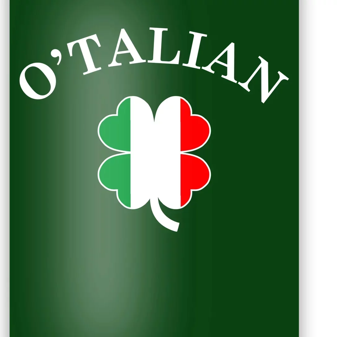 O'Talian Italian Irish Shamrock St. Patrick's Day Poster