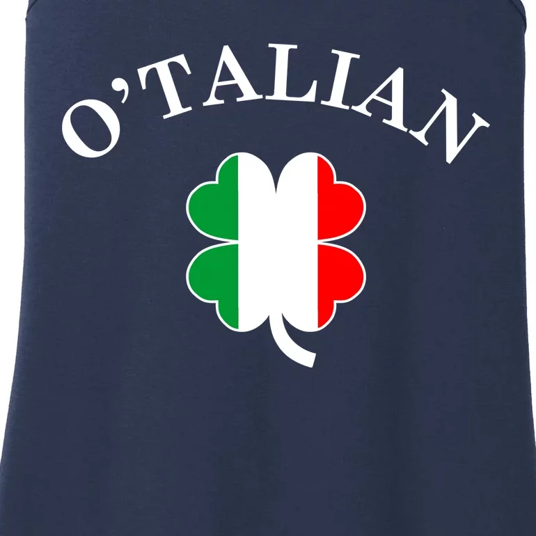 O'Talian Italian Irish Shamrock St. Patrick's Day Ladies Essential Tank