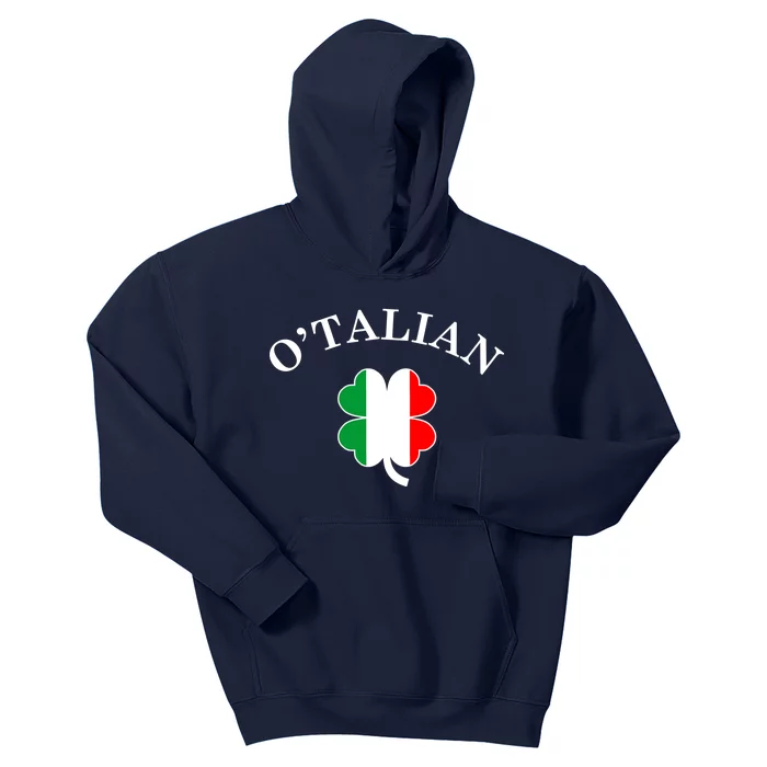 O'Talian Italian Irish Shamrock St. Patrick's Day Kids Hoodie