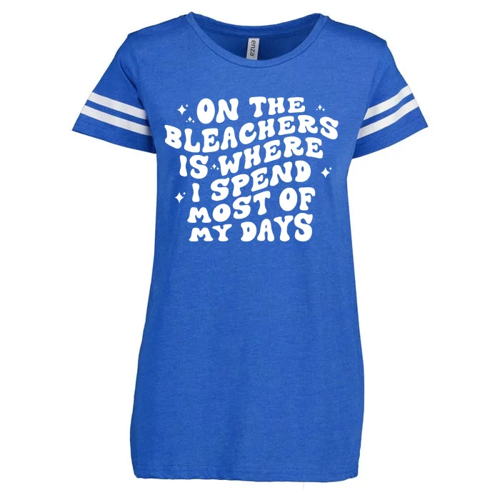 On The Bleachers Sports Mom Game Day Enza Ladies Jersey Football T-Shirt