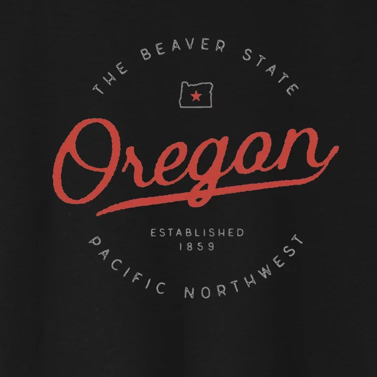 Oregon The Beaver State Pacific Northwest Pnw Women's Crop Top Tee