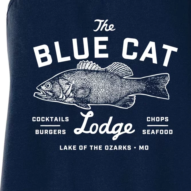 Ozark The Blue Cat Lodge Missouri Women's Racerback Tank