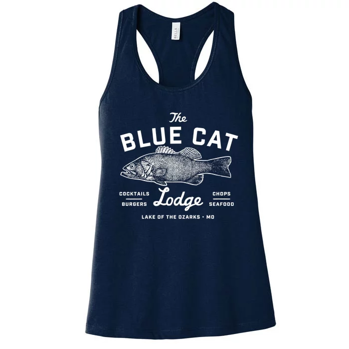 Ozark The Blue Cat Lodge Missouri Women's Racerback Tank