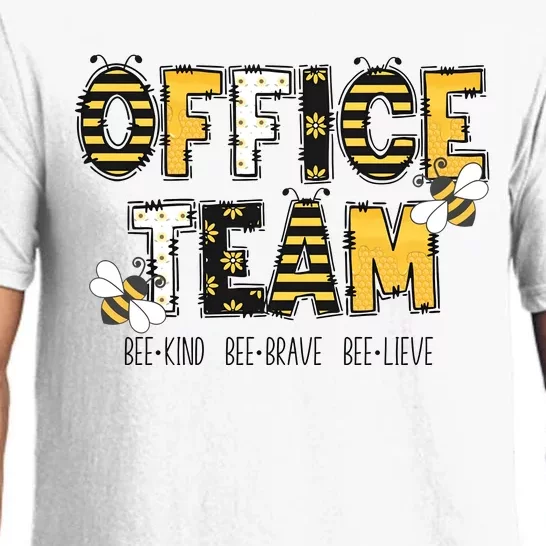 Office Team Bee Kind Brave Believe Pajama Set