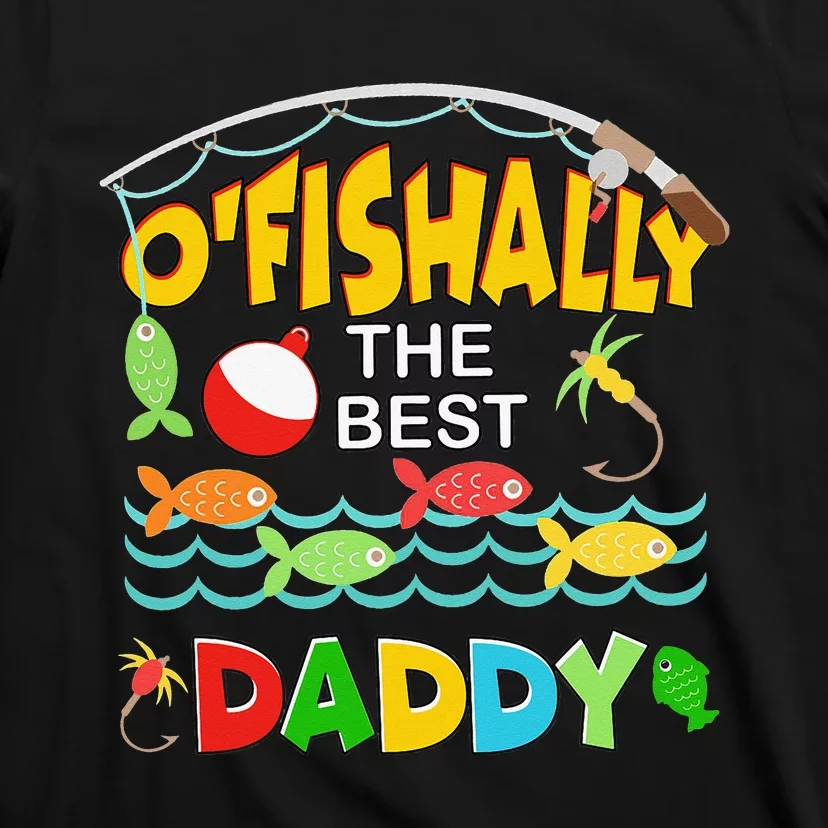 Ofishally The Best Daddy Fisherwoman Cute Mom Fishing T-Shirt