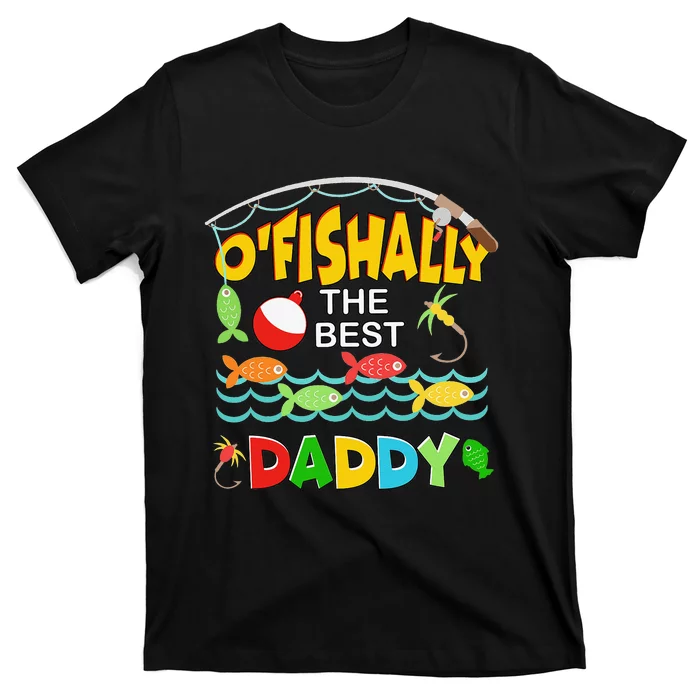 Ofishally The Best Daddy Fisherwoman Cute Mom Fishing T-Shirt