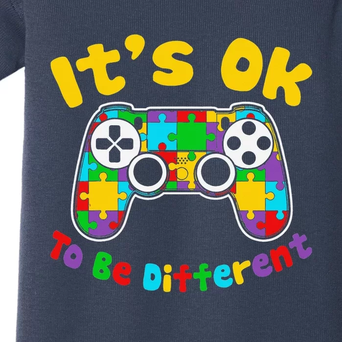 OK TO BE DIFFERENT Video Gamer Gaming Autism Baby Bodysuit