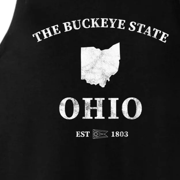 Ohio The Buckeye State Gift Ladies Tri-Blend Wicking Tank