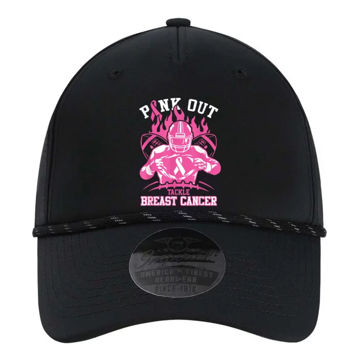 Out Tackle Breast Cancer Awareness American Football Performance The Dyno Cap