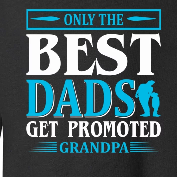 Only The Best Dads Get Promoted To Grandpa Toddler Sweatshirt