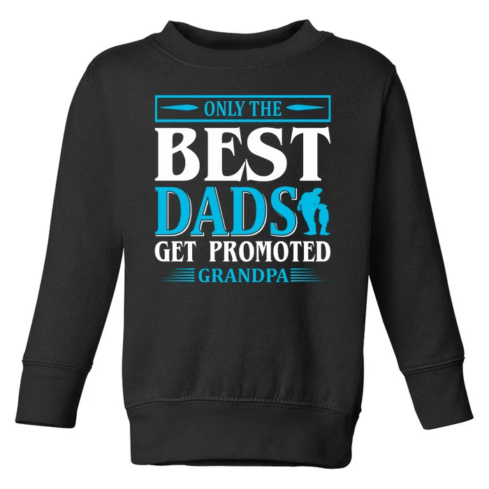 Only The Best Dads Get Promoted To Grandpa Toddler Sweatshirt