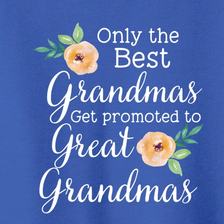 Only The Best Grandmas Get Promoted To Great Grandmas Cool Gift Toddler T-Shirt