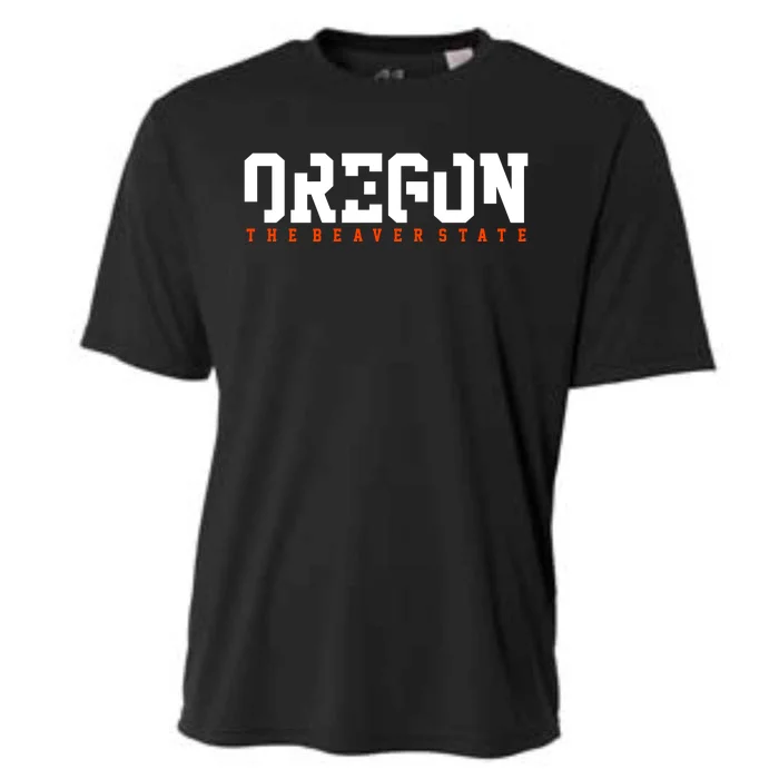 Oregon The Beaver State Cool Logo Cooling Performance Crew T-Shirt