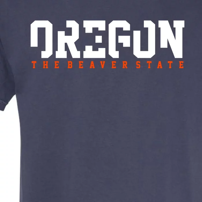 Oregon The Beaver State Cool Logo Garment-Dyed Heavyweight T-Shirt