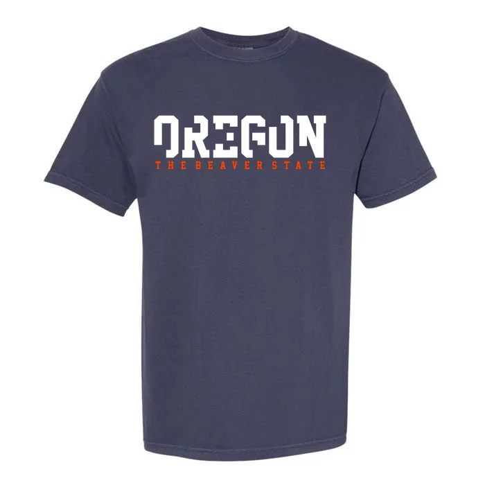 Oregon The Beaver State Cool Logo Garment-Dyed Heavyweight T-Shirt