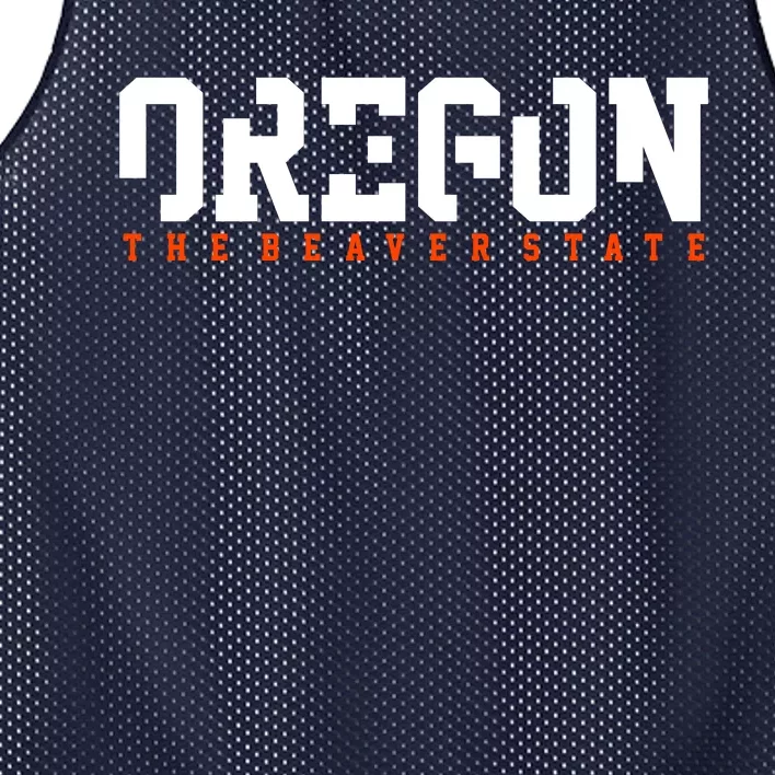 Oregon The Beaver State Cool Logo Mesh Reversible Basketball Jersey Tank