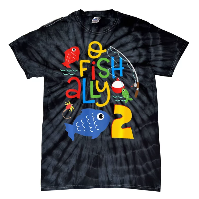 Ofishally Two Birthday Decorations 2 Year Old 2nd Bday Tie-Dye T-Shirt