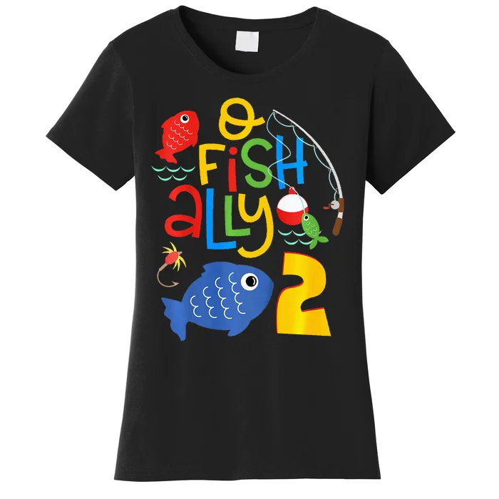 Ofishally Two Birthday Decorations 2 Year Old 2nd Bday Women's T-Shirt