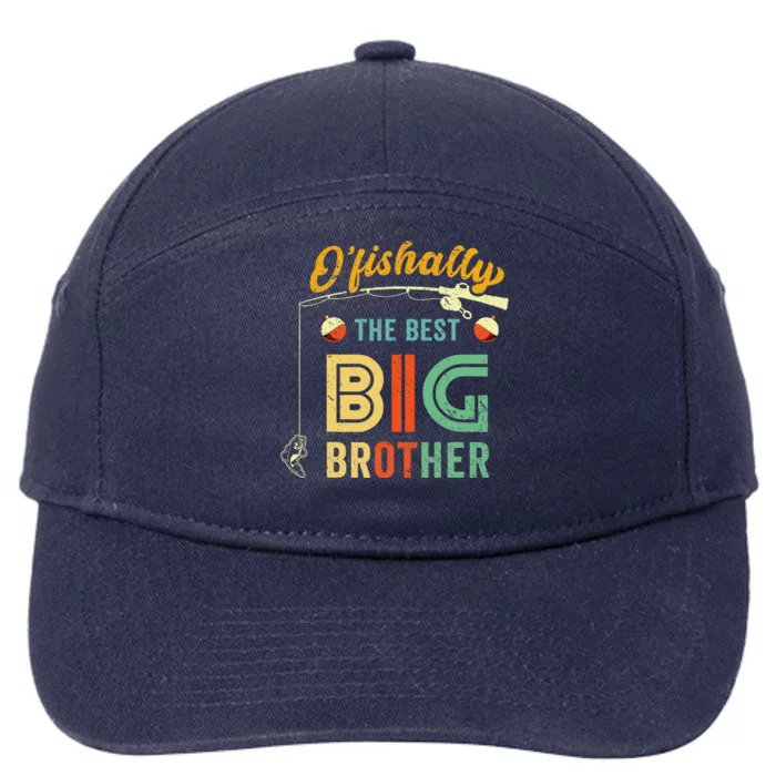 Ofishally The Best Big Brother Cute Fishing 7-Panel Snapback Hat