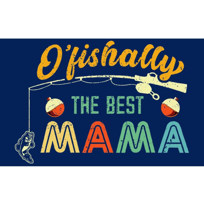 Ofishally The Best Mama Fisherwoman Cute Mom Fishing Gift Bumper Sticker