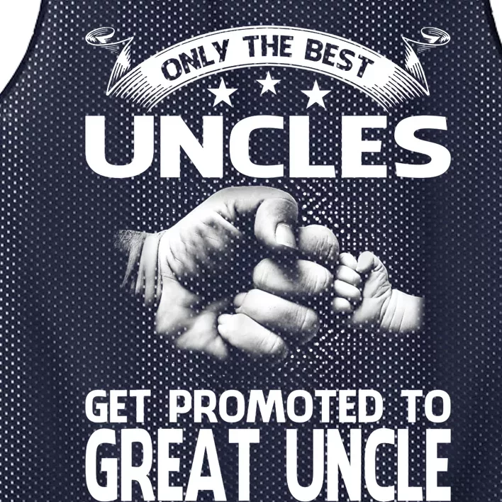 Only The Best Uncles Get Promoted To Great Uncle Mesh Reversible Basketball Jersey Tank