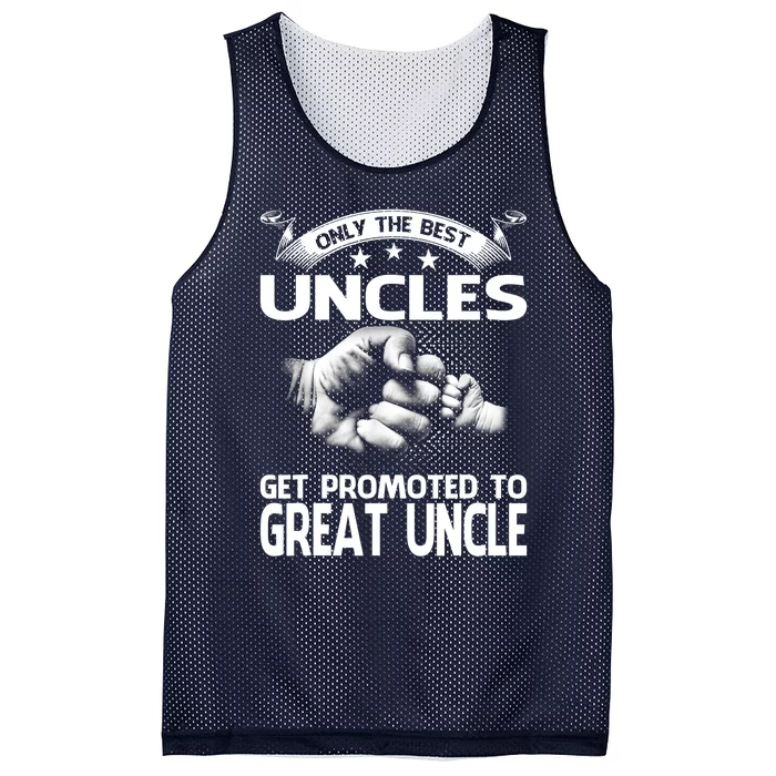 Only The Best Uncles Get Promoted To Great Uncle Mesh Reversible Basketball Jersey Tank