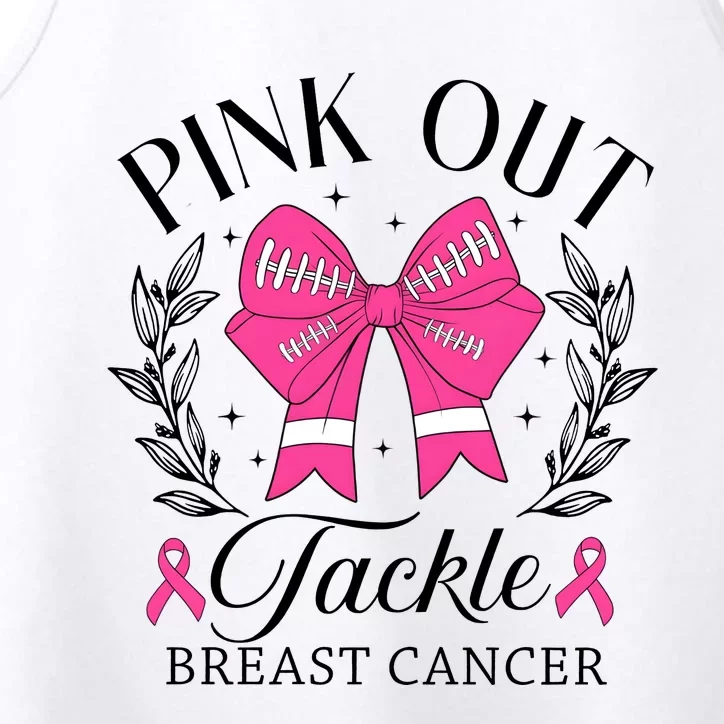 Out Tackle Breast Cancer Awareness Month Performance Tank