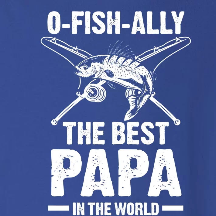 Ogiftfishgiftally The Best Papa In The World Father Funny Gift Toddler Long Sleeve Shirt