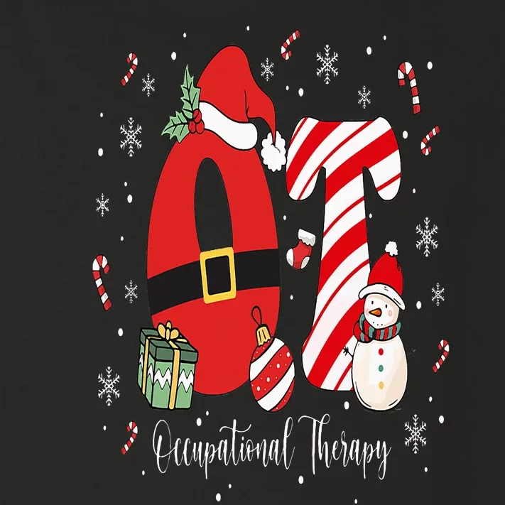 Occupational Therapy Christmas Santa Hat OT Therapist Toddler Long Sleeve Shirt