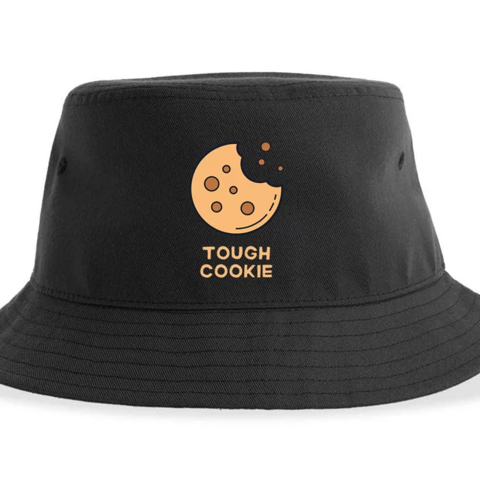 One Tough Cookie Funny Chocolate Chip Cookies Sustainable Bucket Hat