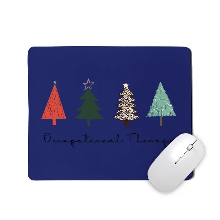 Occupational Therapy Christmas Tree Ot Therapist For Wo Mousepad