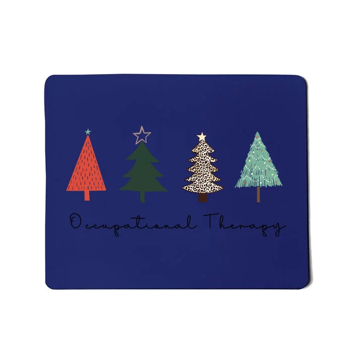 Occupational Therapy Christmas Tree Ot Therapist For Wo Mousepad