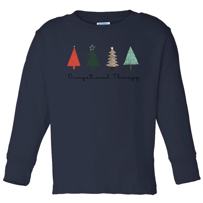 Occupational Therapy Christmas Tree Ot Therapist For Wo Toddler Long Sleeve Shirt