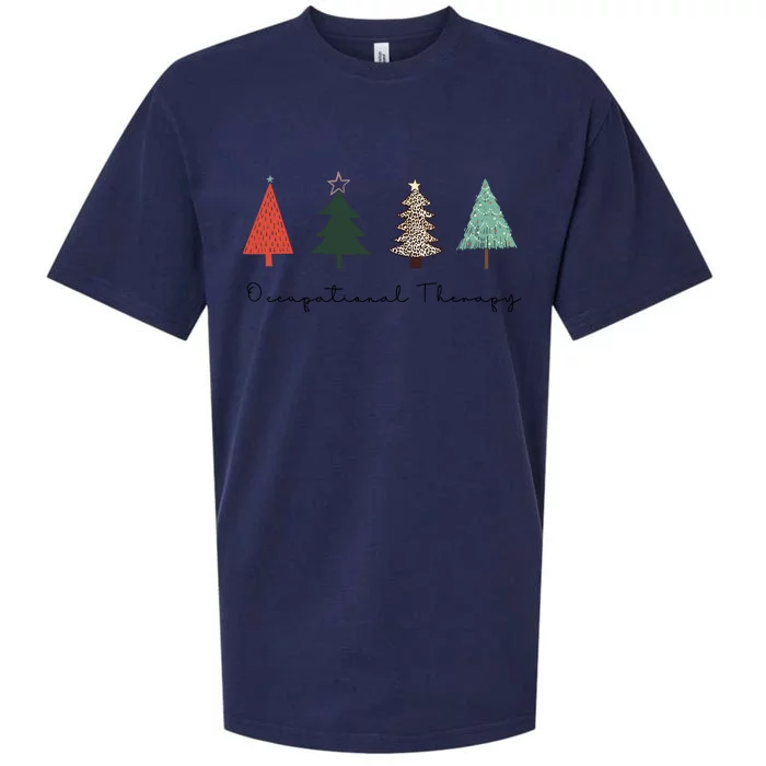 Occupational Therapy Christmas Tree Ot Therapist For Wo Sueded Cloud Jersey T-Shirt