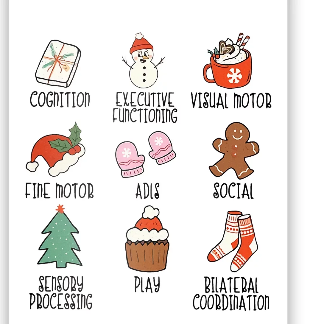 Occupational Therapy Christmas Gifts Poster