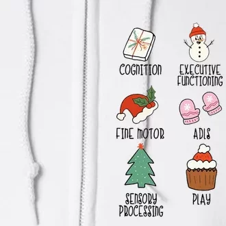 Occupational Therapy Christmas Gifts Full Zip Hoodie