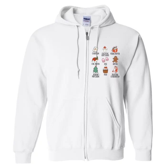 Occupational Therapy Christmas Gifts Full Zip Hoodie