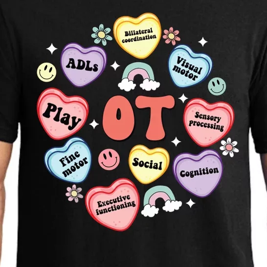 Occupational Therapy Candy Heart Valentines Day Pajama Set