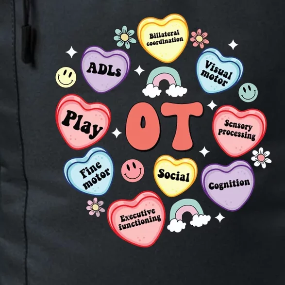 Occupational Therapy Candy Heart Valentines Day Daily Commute Backpack