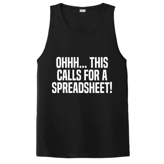 Ohhh This Calls Spreadsheet Actuarial Analyst Actuary Gift Performance Tank