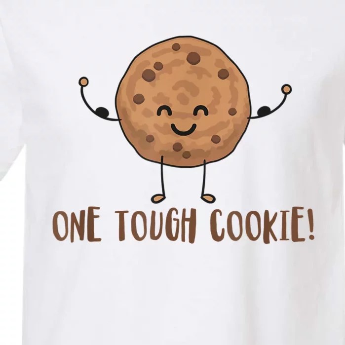 One Tough Cookie Cute Chocolate Chip Cookie With Muscles Garment-Dyed Heavyweight T-Shirt