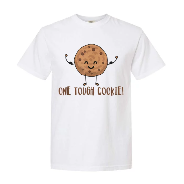 One Tough Cookie Cute Chocolate Chip Cookie With Muscles Garment-Dyed Heavyweight T-Shirt