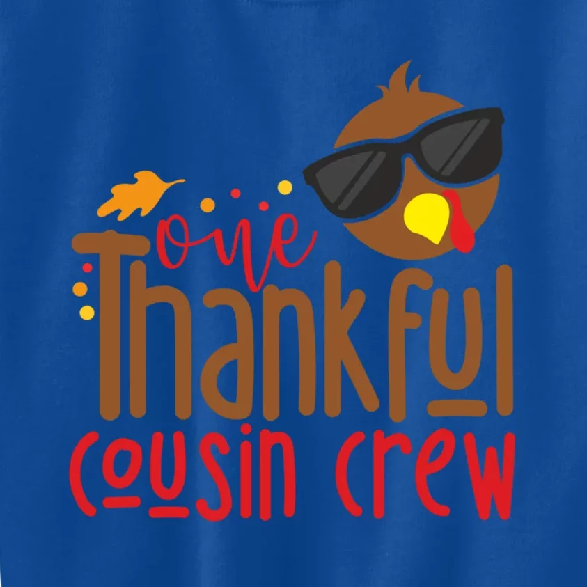 One Thankful Cousin Crew Thanksgiving And Gift Kids Sweatshirt