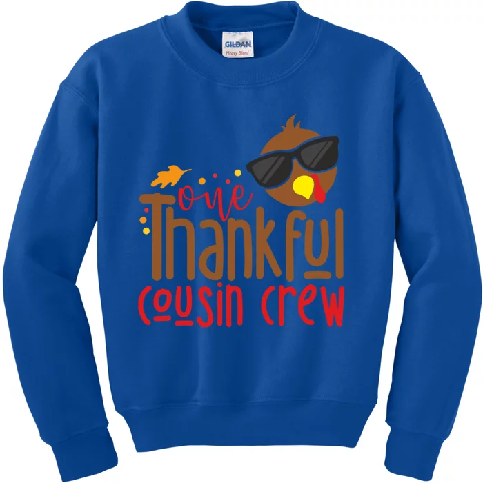 One Thankful Cousin Crew Thanksgiving And Gift Kids Sweatshirt