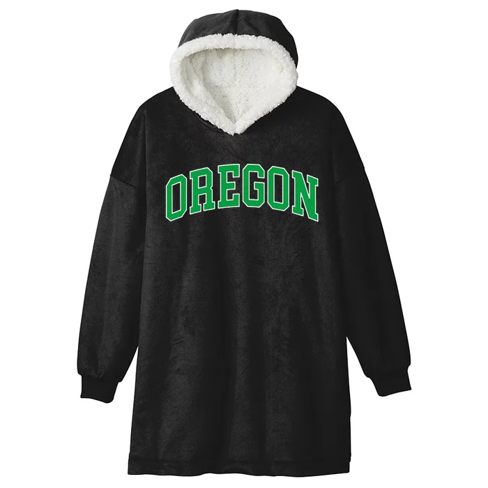 Oregon Throwback Design Classic Hooded Wearable Blanket